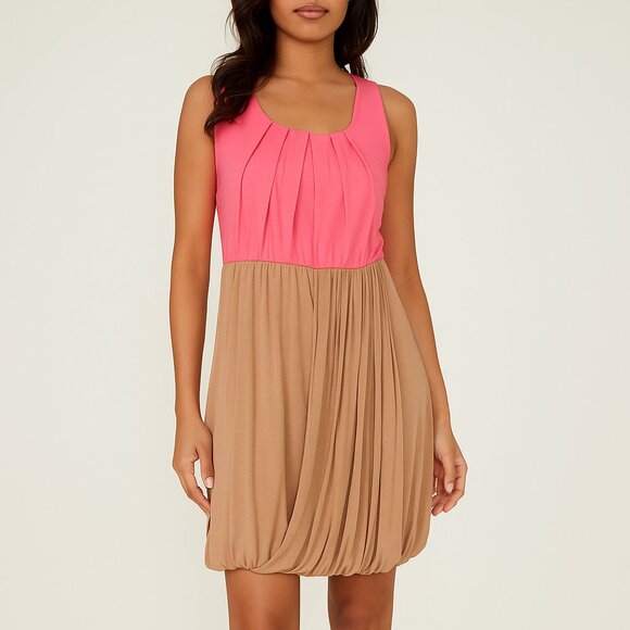 Smart Set Dresses & Skirts - SMART SET Pink & Tan Dress 👗